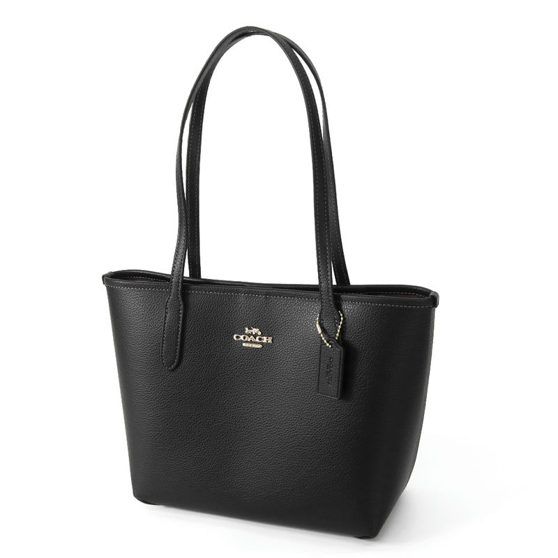 COACH コーチ トートバッグ レザー スモールトート ブラック CT859 IMBLK
