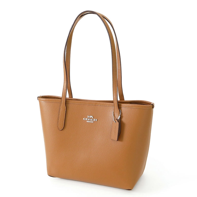 COACH コーチ トートバッグ レザー スモールトート ライトブラウン CT859 SV/QD